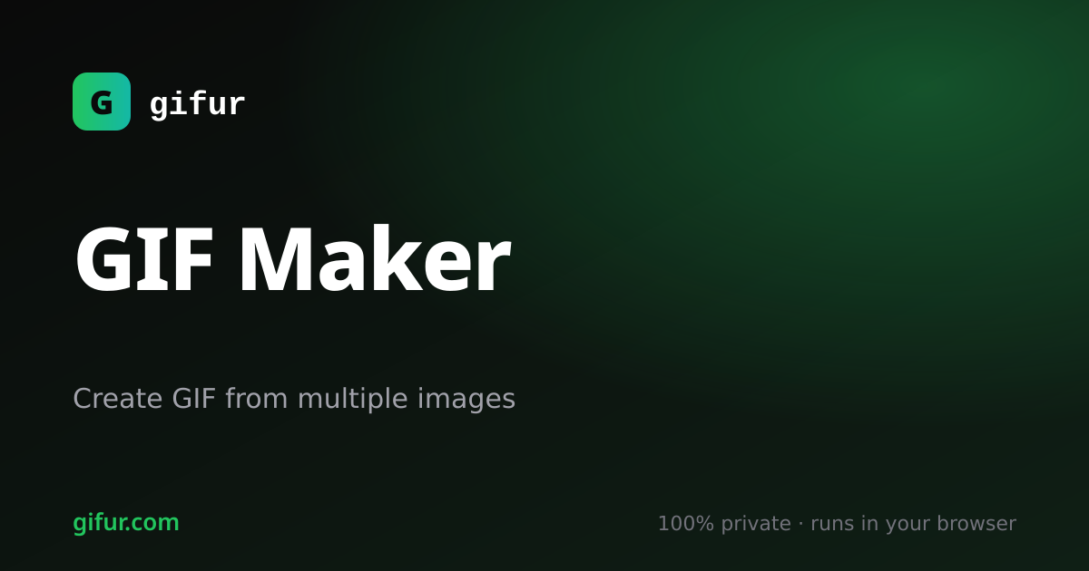 GIF Maker — Combine PNG, JPEG, WebP into GIF | Gifur